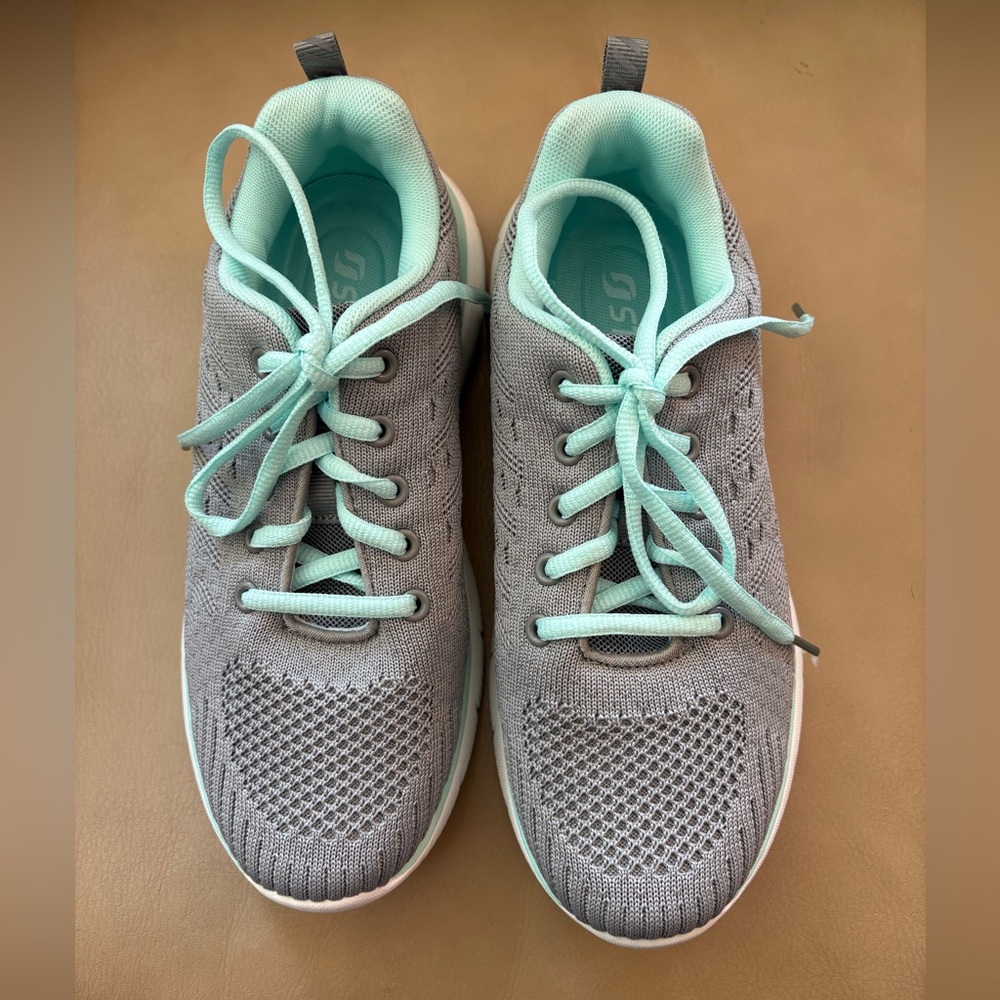 STQ high end Gray and Mint Women's Sneakers